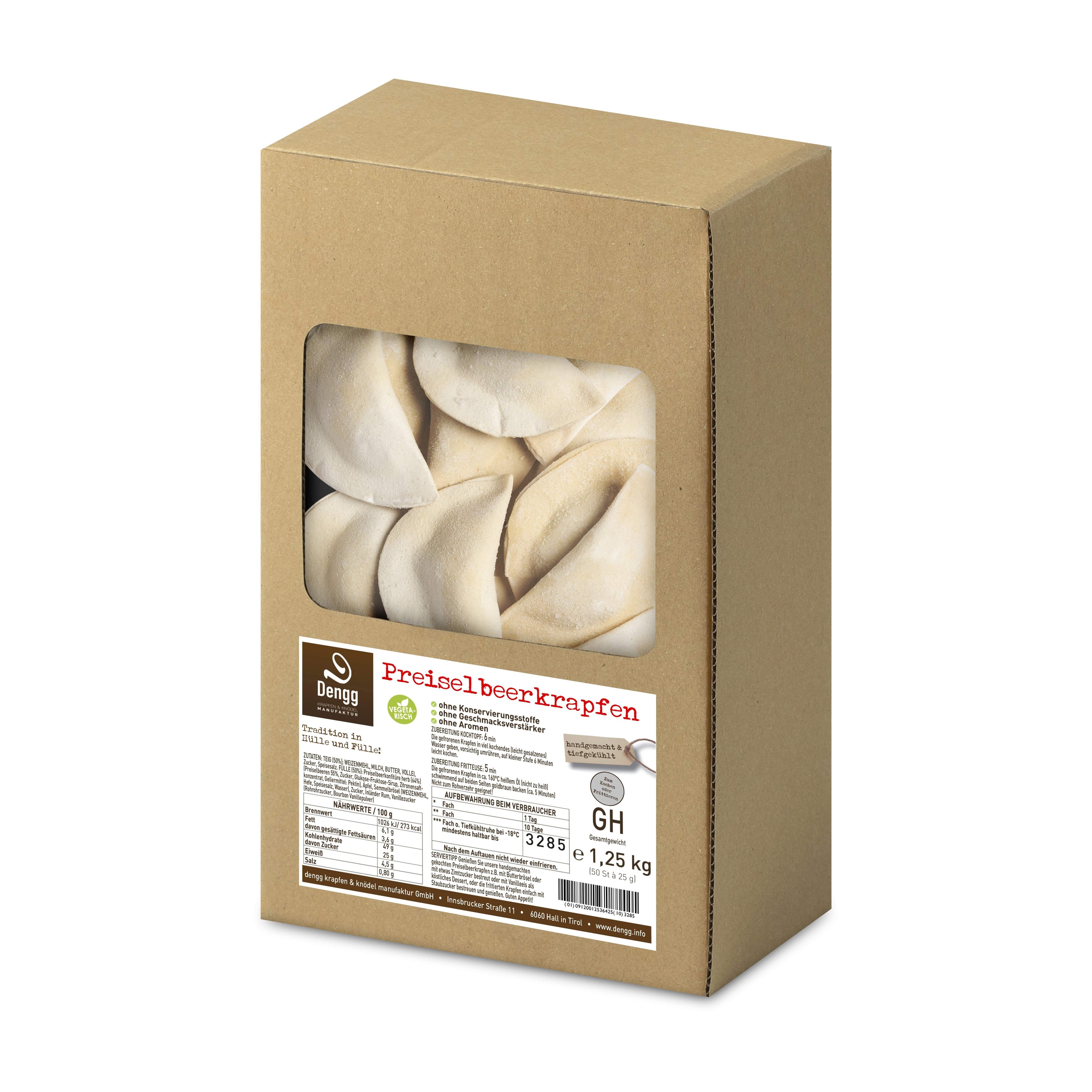 Preiselbeerkrapfen